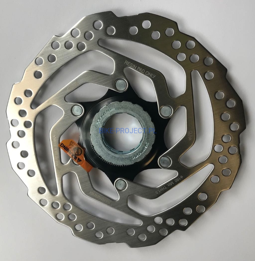 Center Lock Disco De Freio 160mm Rotor Sm-rt10 Shimano Prata