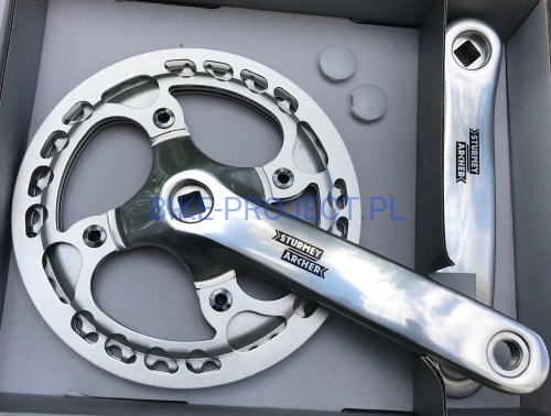 Jeu De Manivelles Sturmey Archer FCT - 46T, 170mm, Fixie/piste, Aluminium Noir